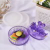 Round lidded storage box silicone mould set