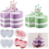 Silicone mould double heart storage box