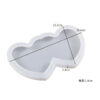 Silicone mould double heart storage container
