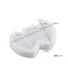 Decorative double heart storage box silicone mould