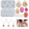 Oval cabochon silicone mould set