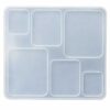 Silicone mould for casting jewellery trays and flat decorative pieces product photo