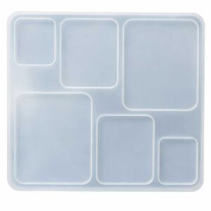Silicone mould for casting jewellery trays and flat decorative pieces product photo