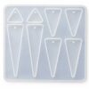 Silicone mould for casting triangle-shaped jewellery components product photo