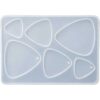Silicone mould for casting teardrop-shaped jewellery components product photo