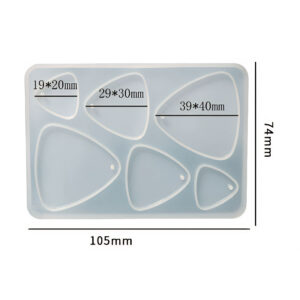 Teardrop jewellery silicone mould