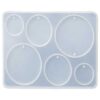 Silicone mould for casting oval jewellery components in multiple sizes product photo