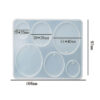 Oval jewellery silicone mould