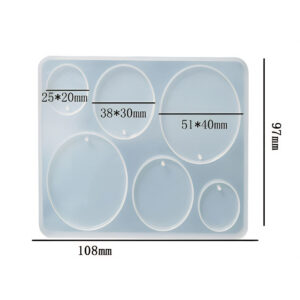 Oval jewellery silicone mould