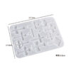 Silicone cross shape resin mould