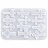 Silicone mould for casting cross shaped pendants in multiple designs product photo