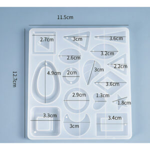 Geometric silicone resin mould
