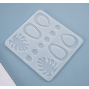 Silicone mould with organic shapes