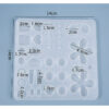 Decorative multi-shape silicone mould