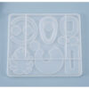 Abstract mixed shape silicone mould