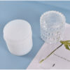 Silicone faceted lidded jar mould