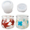 Rounded lidded jar silicone mould set