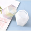 Silicone mould geometric hexagonal container
