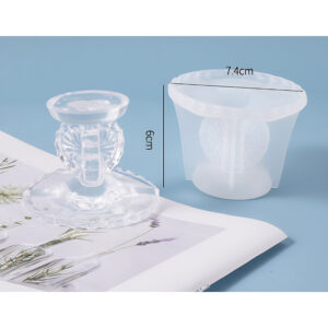 Footed container resin silicone mould