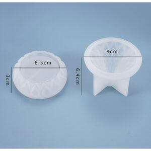 Faceted bowl casting silicone mould