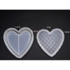 Heart-shaped box resin mould with lid