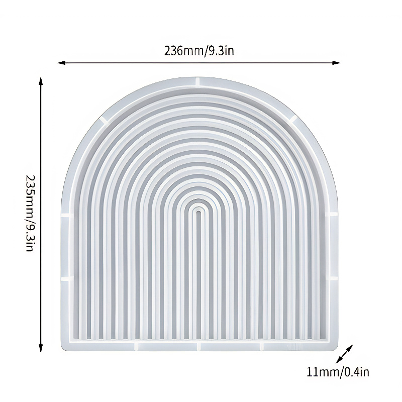 Arched Ribbed Tray Silicone Mould (236mm) - Image 4