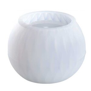 Rounded Ribbed Pot Silicone Mould (102mm x 73mm)