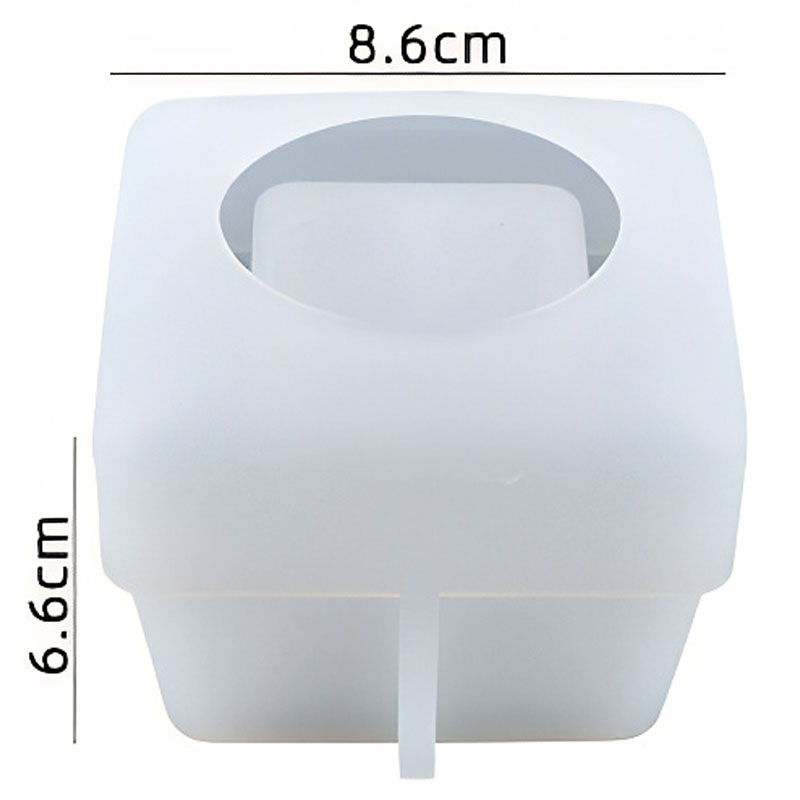 Square Cup Silicone Mould (86mm x 66mm) - Image 2
