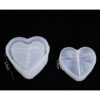 Heart Silicone Jar Mould with Segmented Insert (97mm x 84mm)