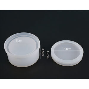Round Silicone Jar Mould with Insert (80mm)