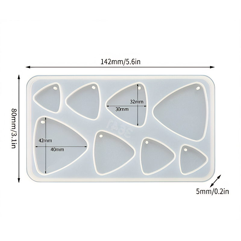 Triangle Pendant Silicone Mould