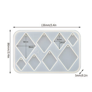 Diamond Pendant Silicone Mould