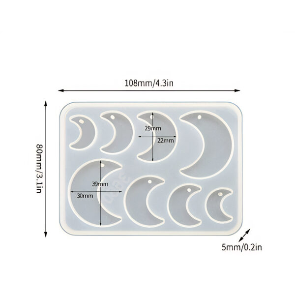 Moon Pendant Silicone Mould