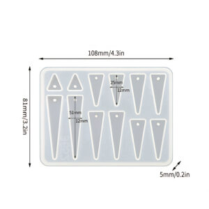 Triangle Spike Pendant Silicone Mould