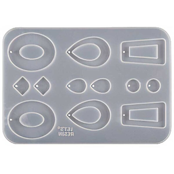 Mixed Oval and Rectangle Charm Silicone Mould