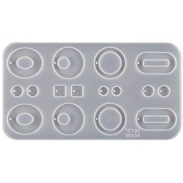 Mixed Oval and Circle Charm Silicone Mould