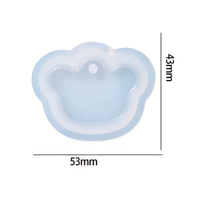 Bear Pendant Silicone Mould 53mm x 43mm - Image 2