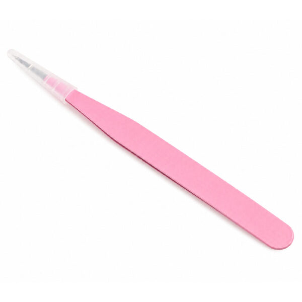 Pink Straight Tweezers RS2046
