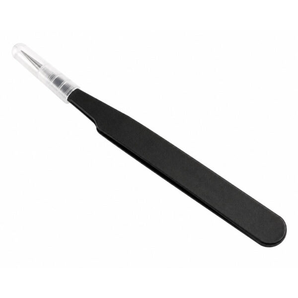 Black Straight Tweezers RS2056