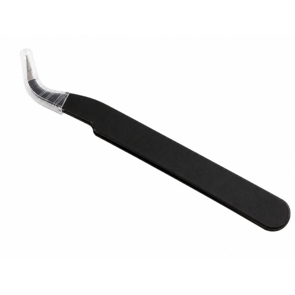 Black Curved Tweezers RS2057