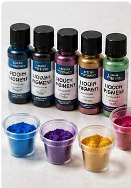Resin pigments and dyes
