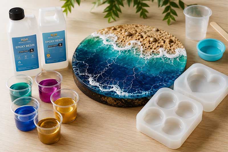 Epoxy resin, UV resin and silicone mould supplies