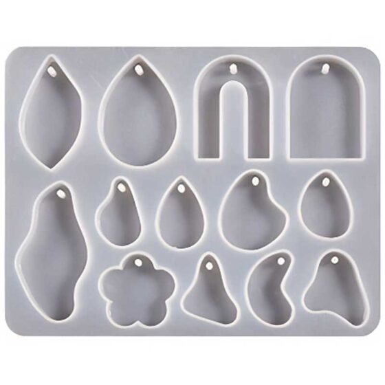 Organic Teardrop Charm Silicone Mould