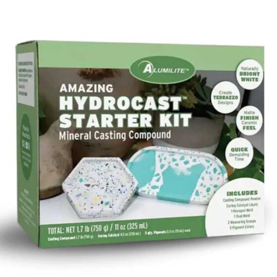 Alumilite HydroCast Mineral Casting Compound Starter Kit
