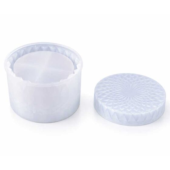 Faceted Lidded Jar Silicone Mould