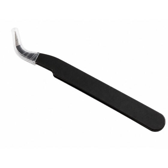 Black Curved Tweezers RS2057