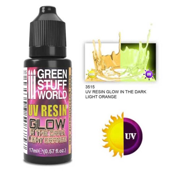 Green Stuff World - UV Resin Light Orange - Glow In The Dark (17ml)