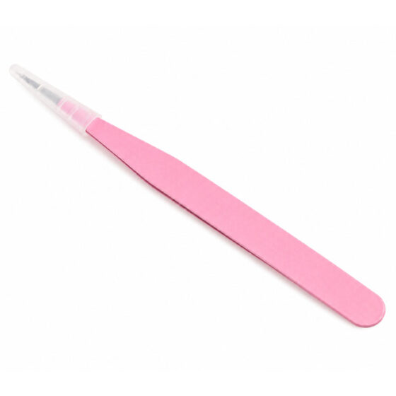 Pink Straight Tweezers RS2046