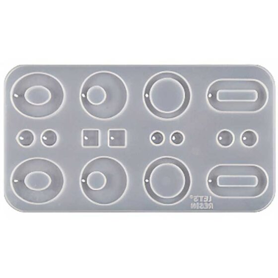 Mixed Oval and Circle Charm Silicone Mould