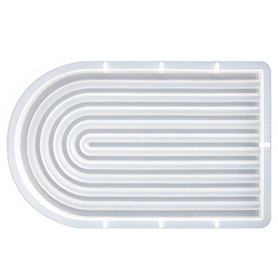 Rounded End Ribbed Tray Silicone Mould